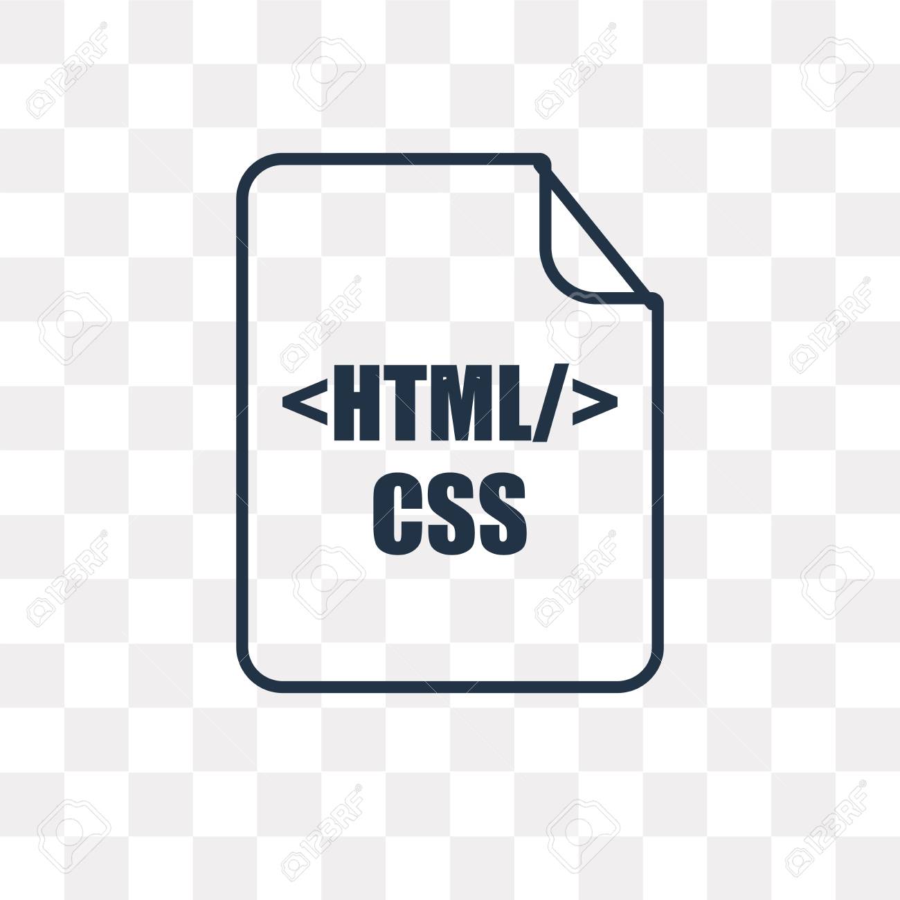 Html Vector Outline Icon Isolated On Transparent Background, High Quality  Linear Html Transparency Concept Can Be Used Web And Mobile Royalty Free  SVG, Cliparts, Vectors, And Stock Illustration. Image 113218641.