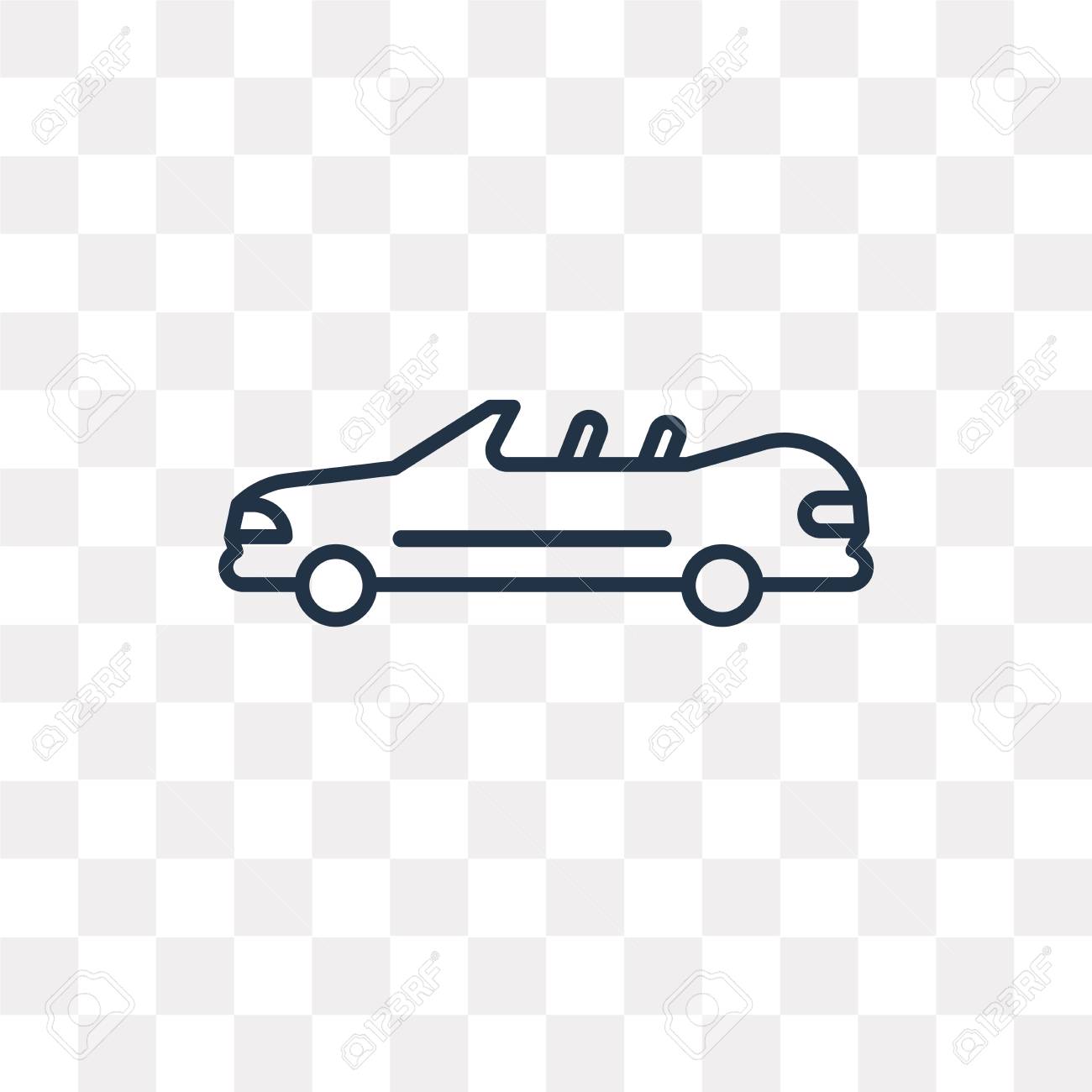 Car Vector Outline Icon Isolated On Transparent Background High Royalty Free Cliparts Vectors And Stock Illustration Image 111610619