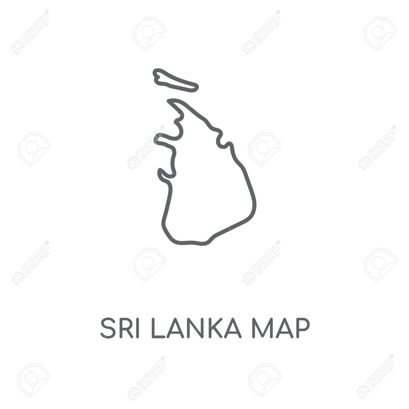 sri lanka map outline sri lanka map outline