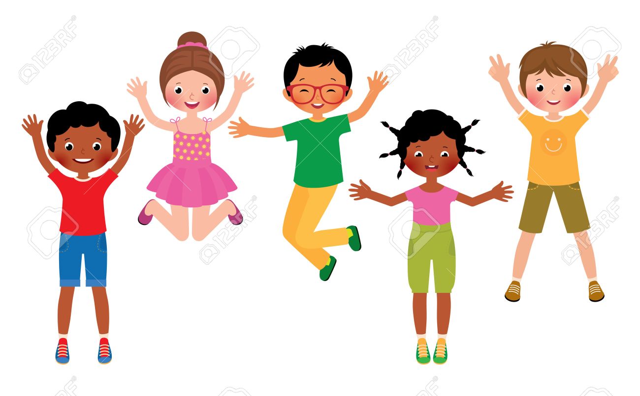 stock vector cartoon illustration of a group of happy children jumping isolated on white background stock - Cartoon Picture Of Child stock vector cartoon illustration of a group of happy children jumping isolated on white background stock - Cartoon Picture Of Child