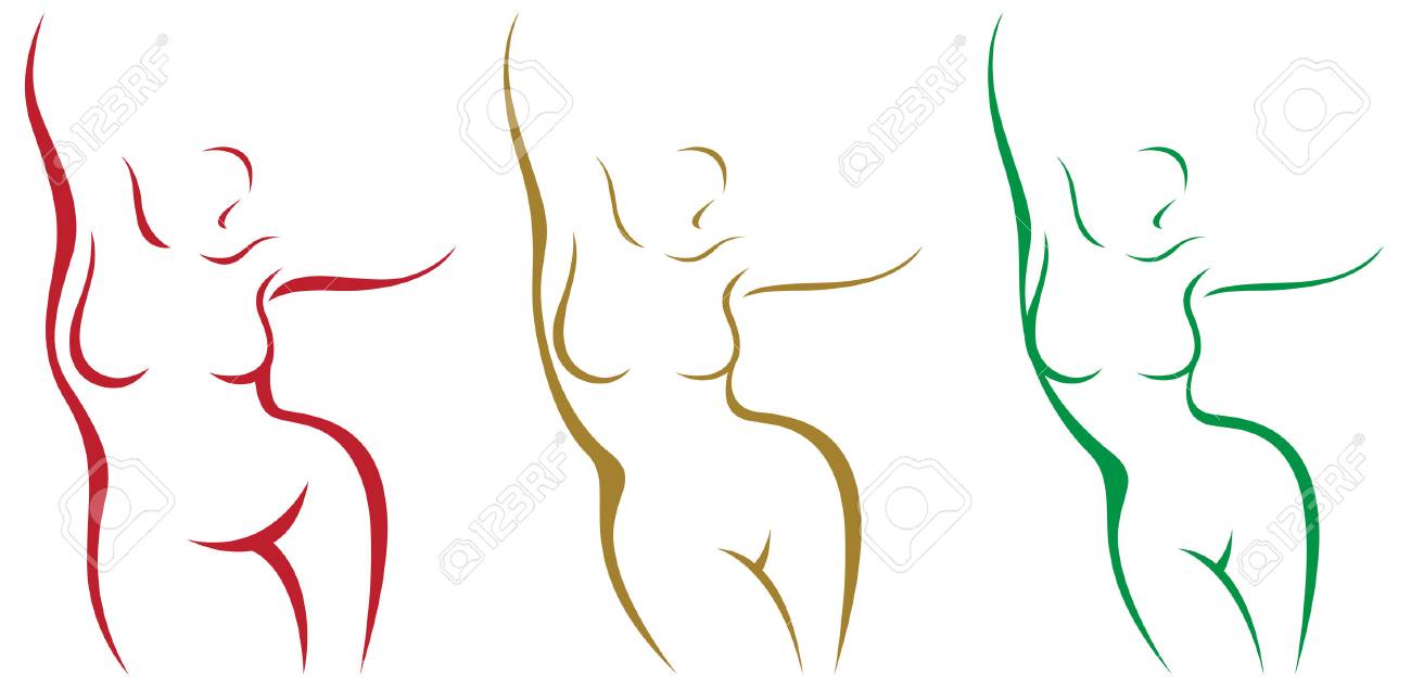 Set of stylized female body overweight and after weight loss vector illustration - 78908599 Set of stylized female body overweight and after weight loss vector illustration - 78908599