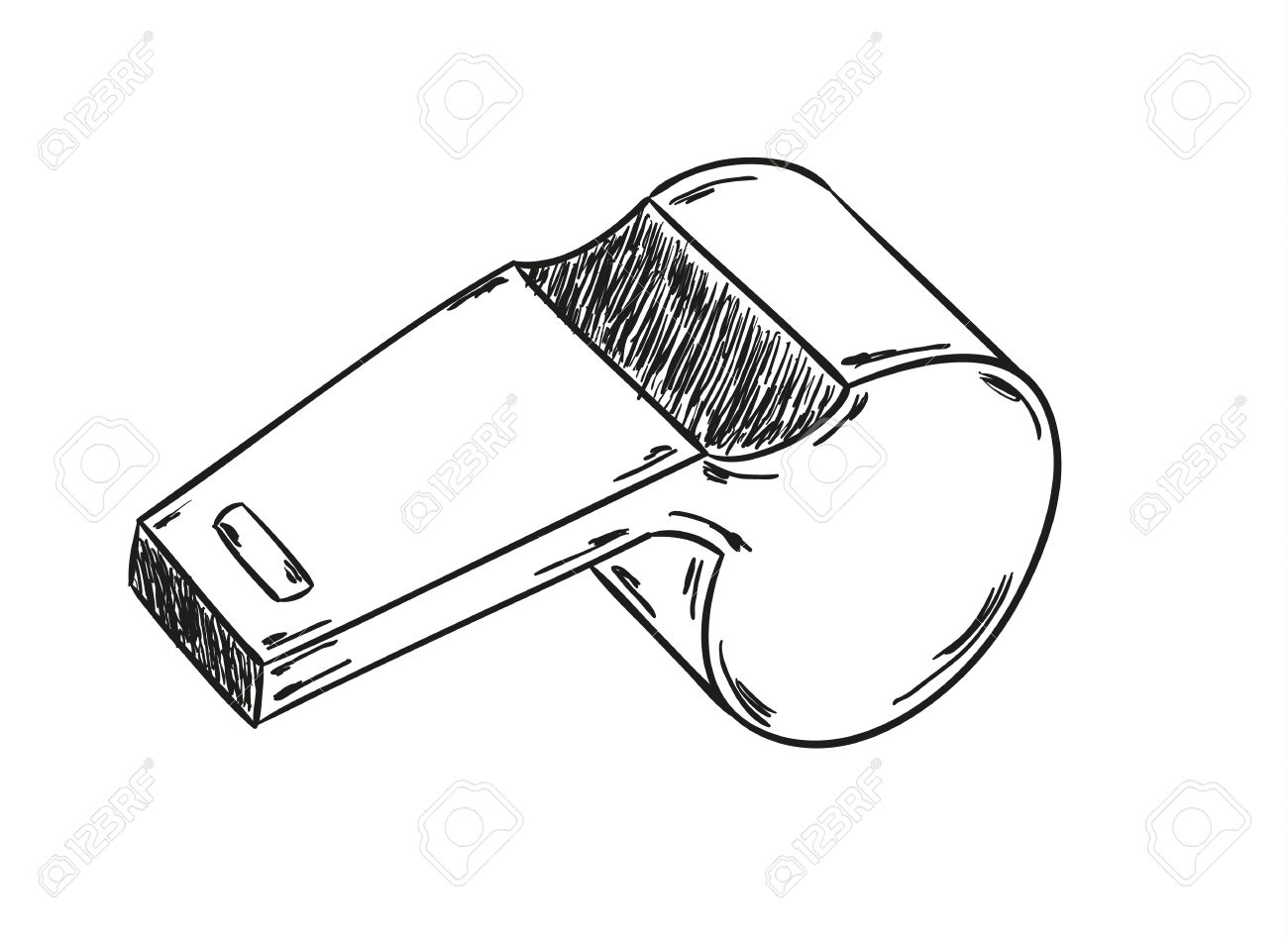 Sketch Of The Whistle On The Black Background Royalty Free Cliparts Vectors And Stock Illustration Image 27659167