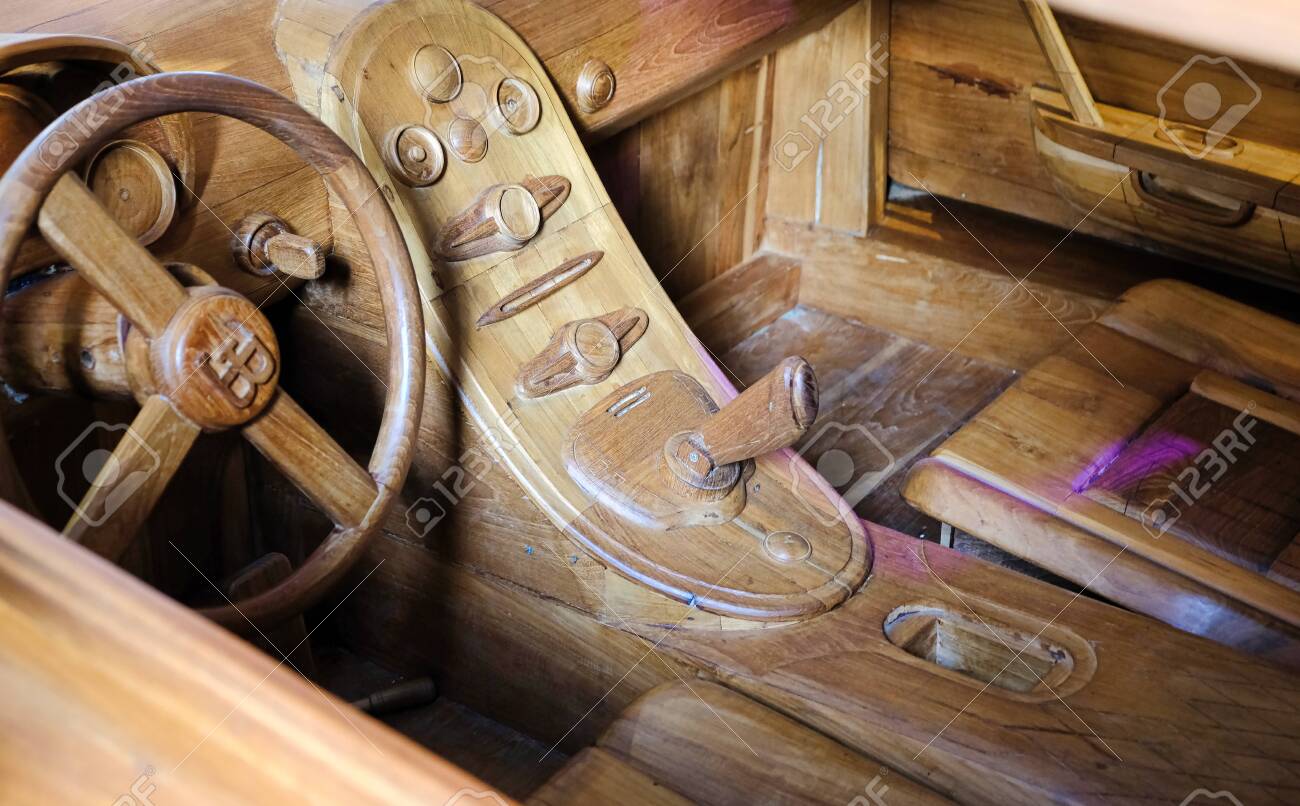 a wooden car
