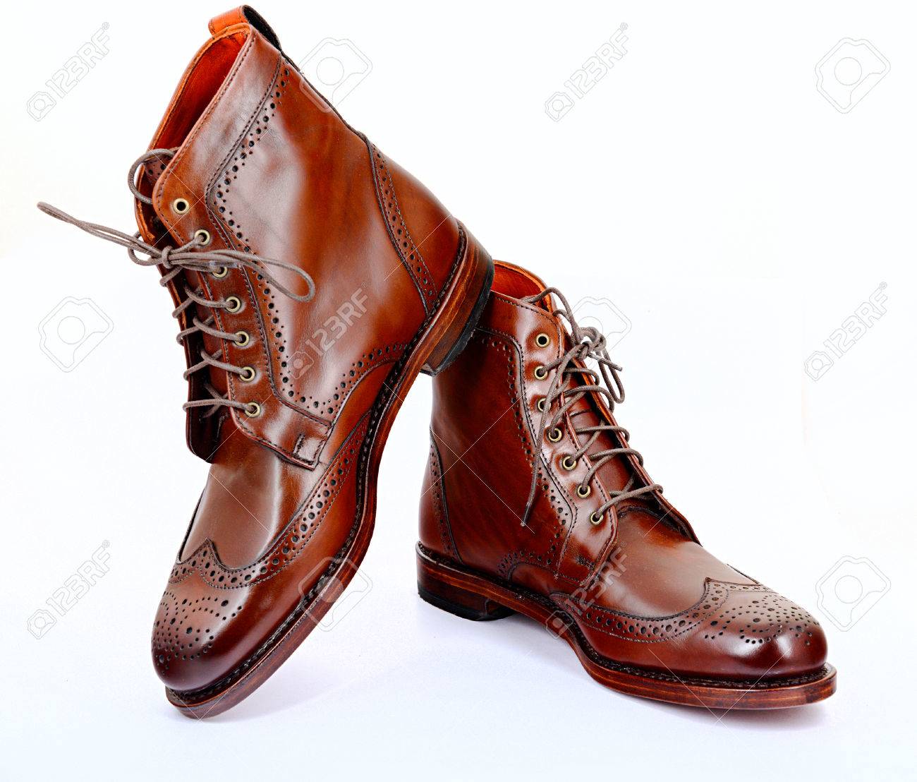 wingtip dress boots