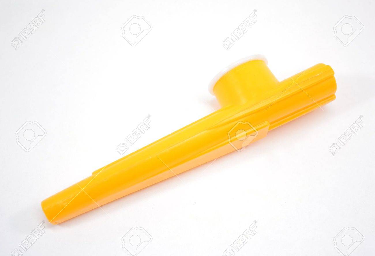 a kazoo isolated on a white background stock photo picture and