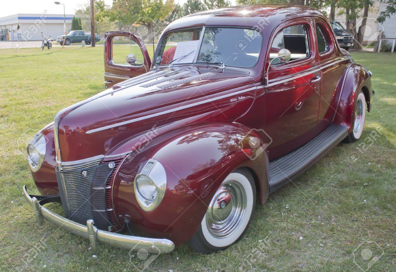 MARION, WI - SEPTEMBER 16: 1940 Ford DeLuxe Car At The 3rd Annual