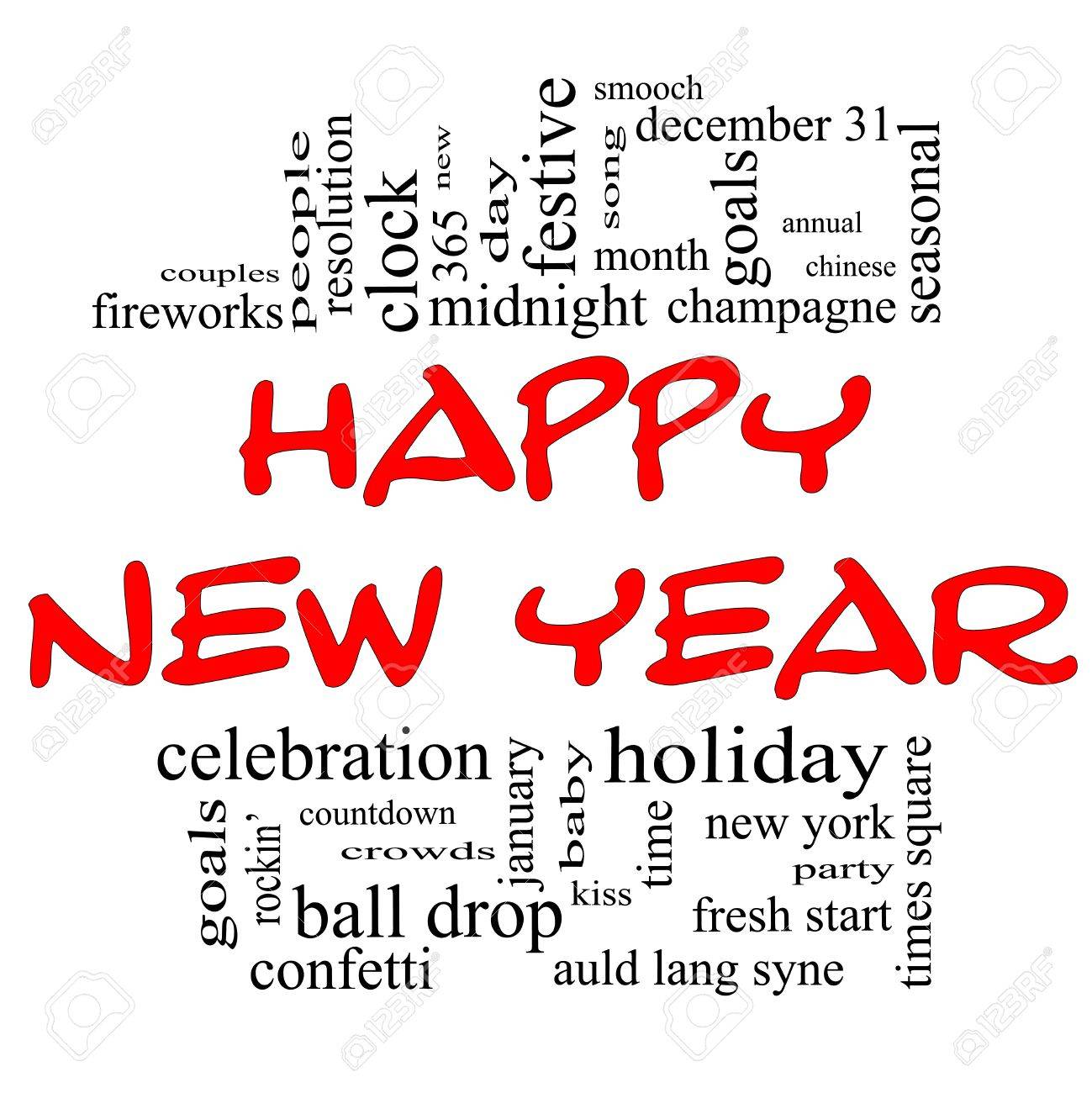 new years word