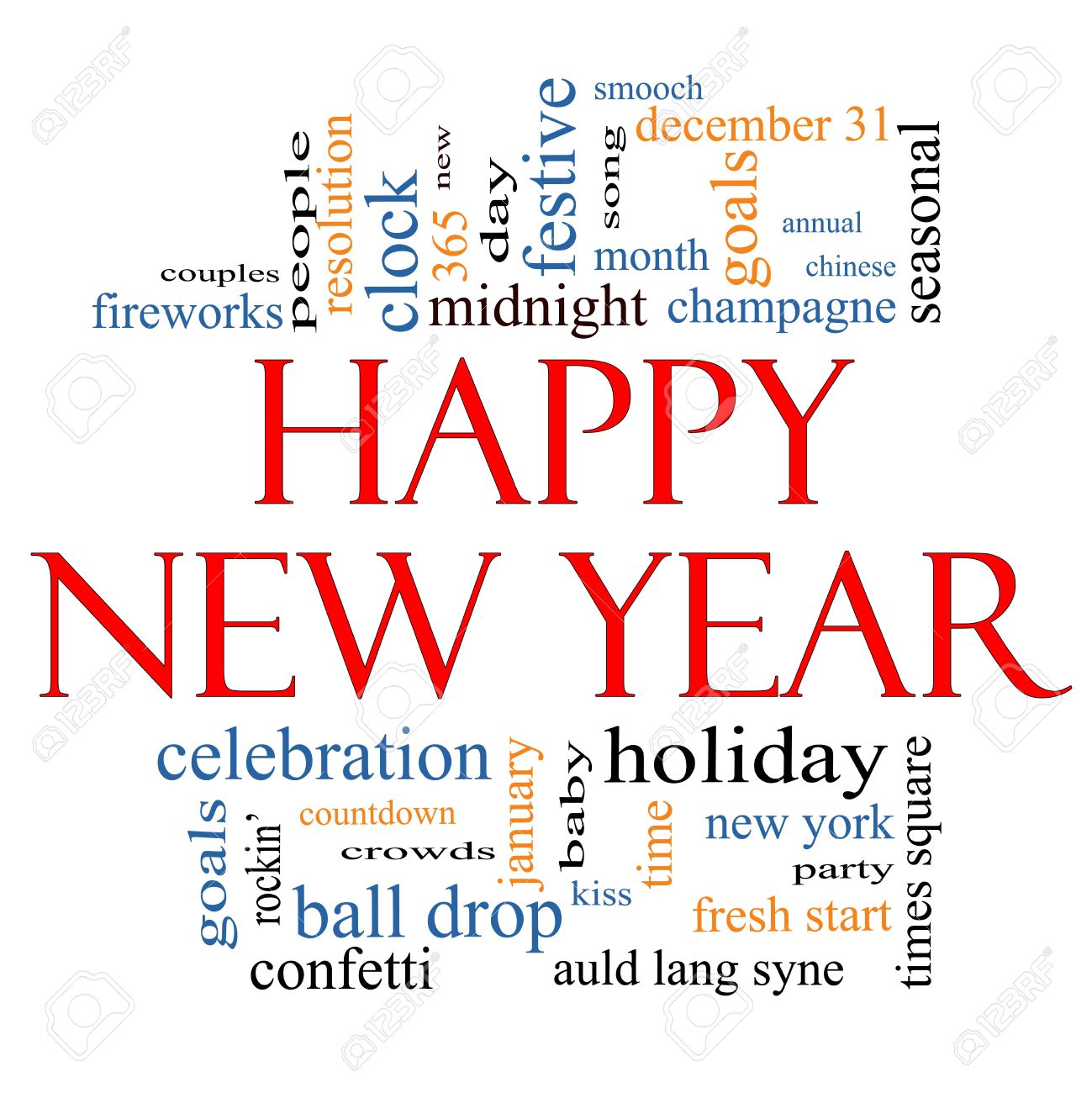 new years word