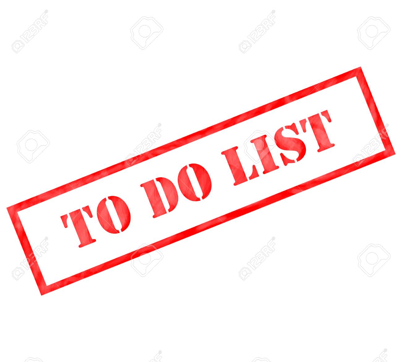 red to do list weathered stamp ready for use for a concept stock to do lisr