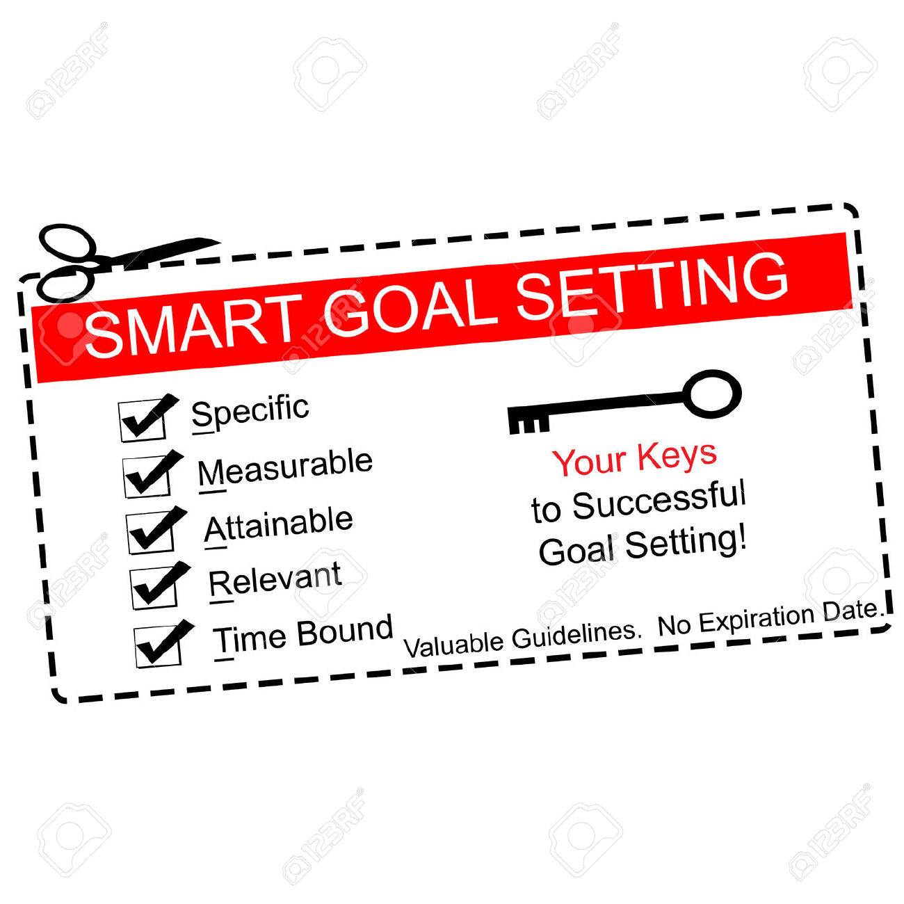 a red white and black smart goals coupon making a great concept making a coupon
