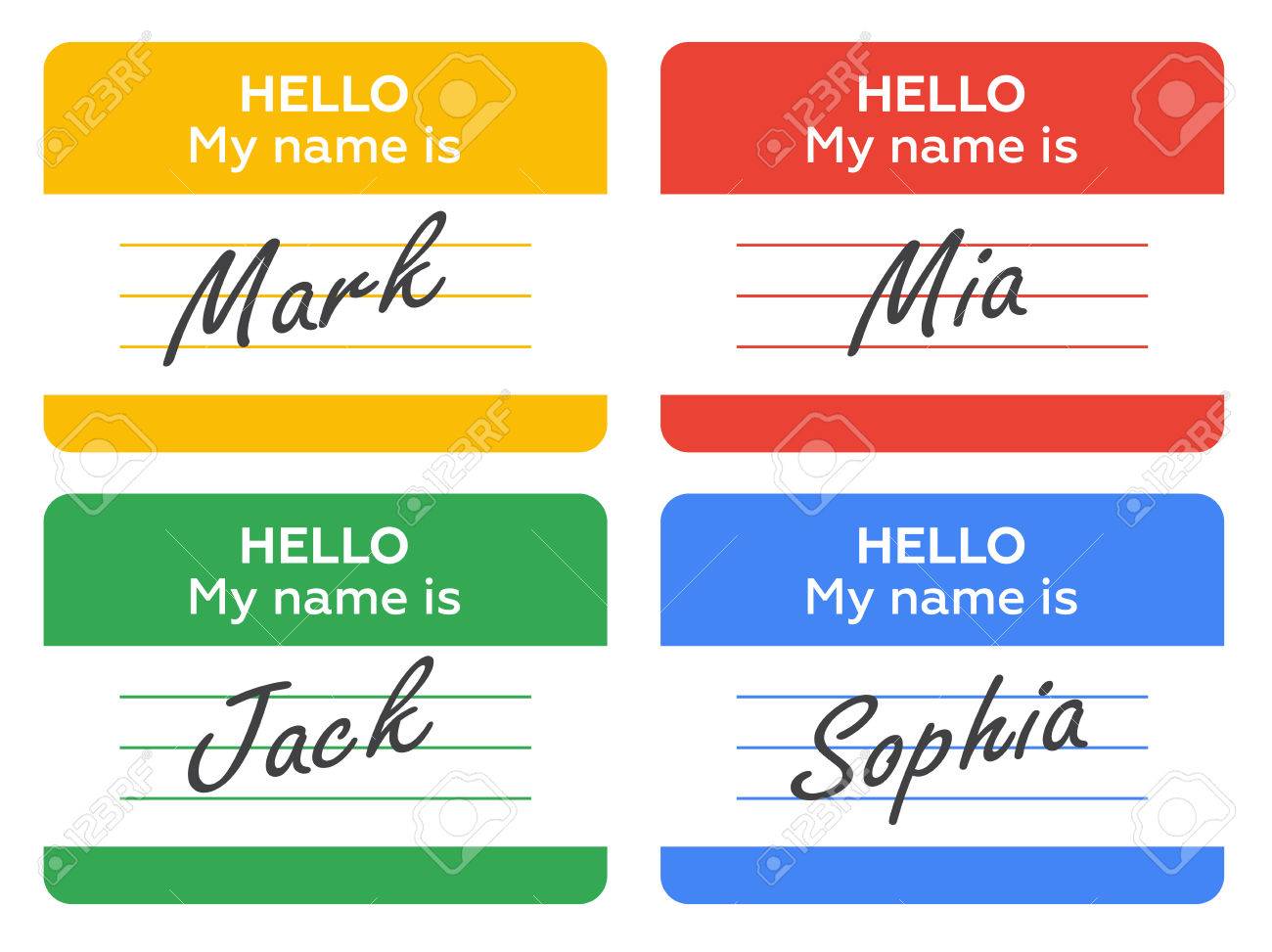 name card sticker