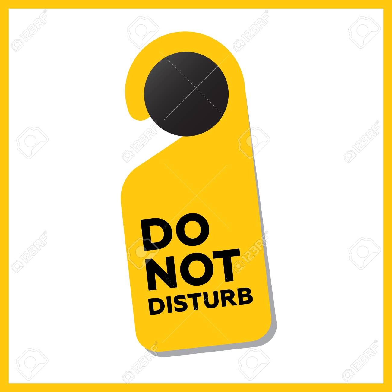 ない邪魔ドアサイン ベクトル イラストのイラスト素材 ベクタ Image