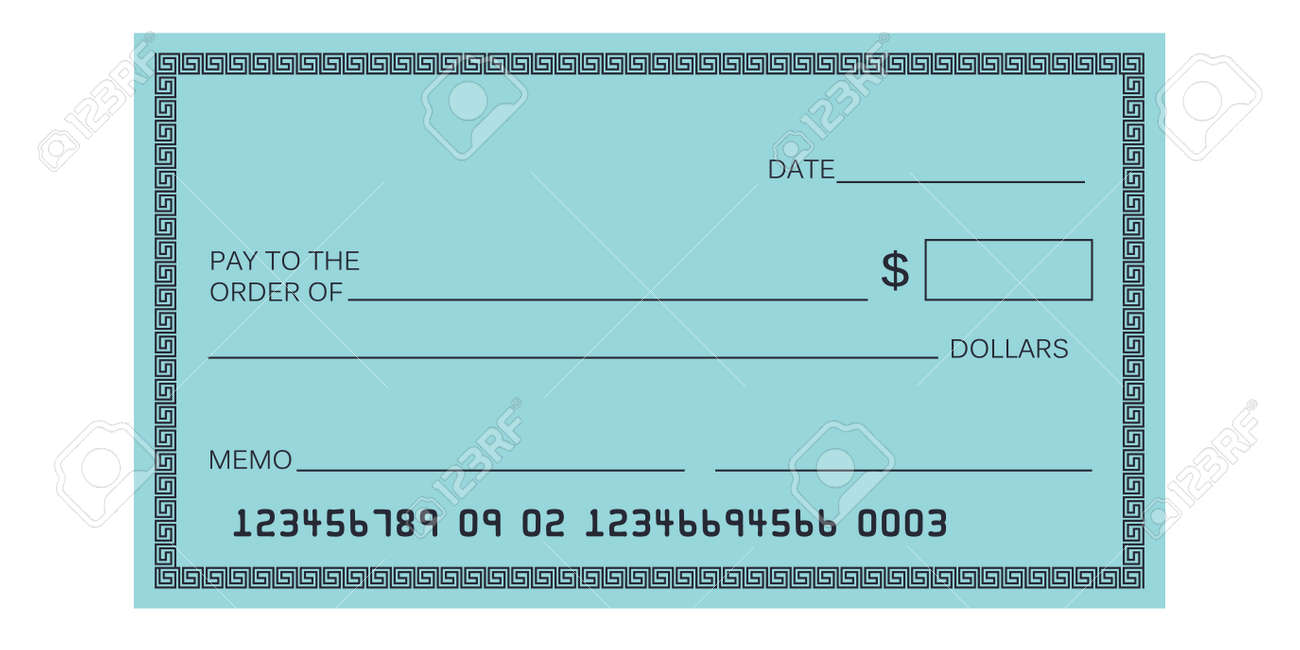Blank Check Vector Illustration. Check Icon Royalty Free SVG, Cliparts,  Vectors, and Stock Illustration. Image 173226486.