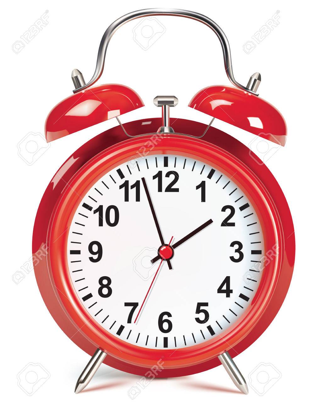 Alarm clock isolated on white. Vector illustration - 24542973 Alarm clock isolated on white. Vector illustration - 24542973