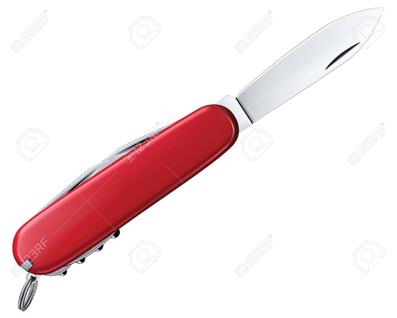 Pocket knife isolated. Vector illustration - 34094978 Pocket knife isolated. Vector illustration - 34094978