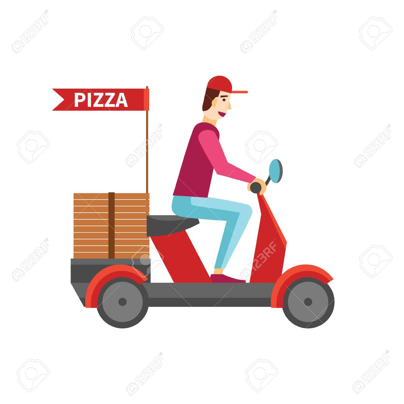 pizza delivery bike