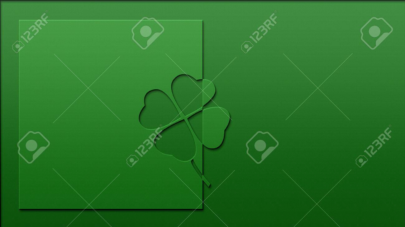 四葉のクローバーの効果の壁紙の背景をカット の写真素材 画像素材 Image