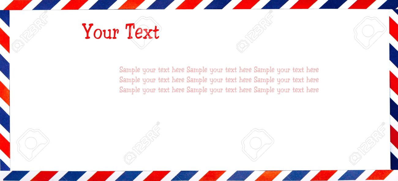 envelopment letter frame wish space for your text stock photo