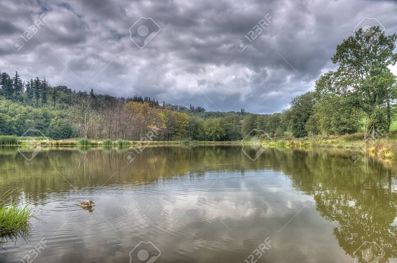 田舎の池のほとりの秋の風景 の写真素材 画像素材 Image 田舎の池のほとりの秋の風景 の写真素材 画像素材 Image