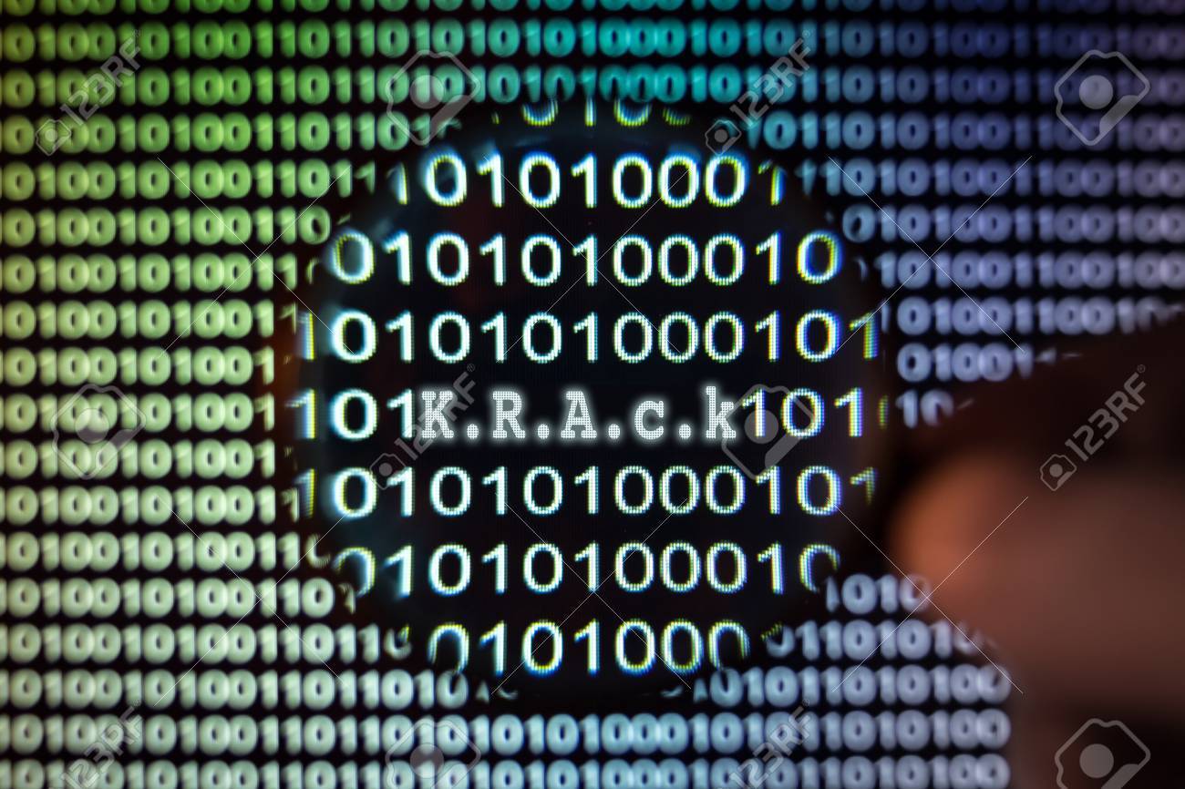 バイナリ コード キー再インストールの攻撃は ハッカーを見つける無線 Wifi パスワード 新しい無線クラック悪用 の写真素材 画像素材 Image 88673794