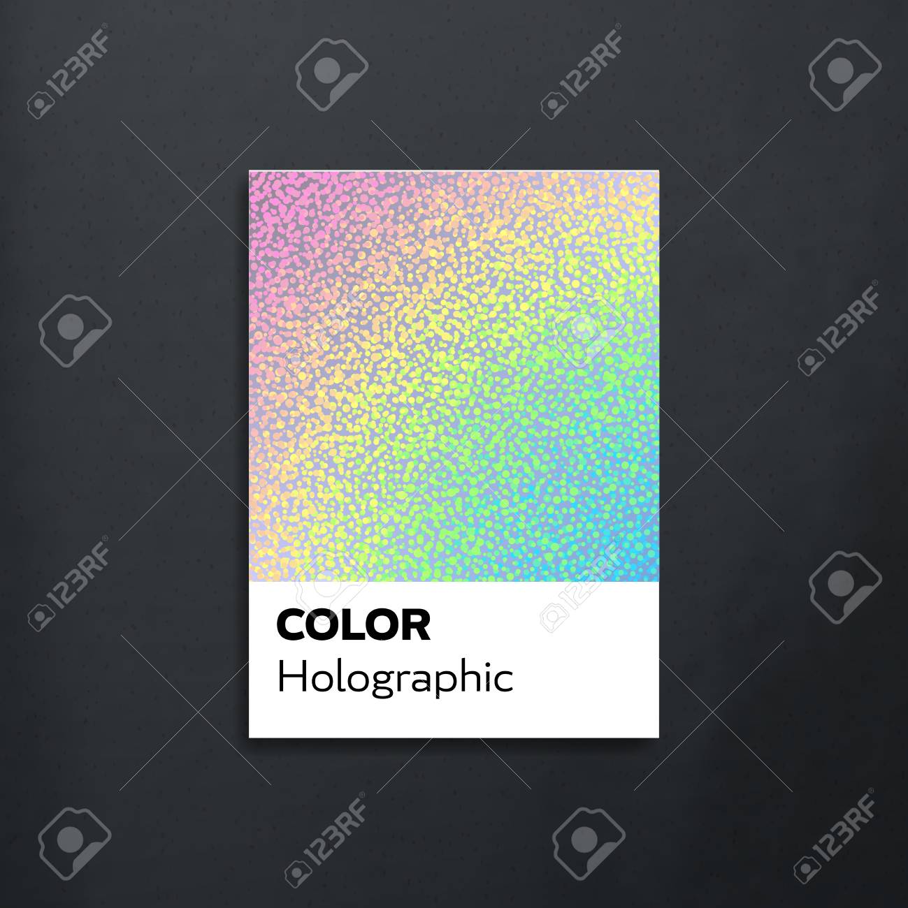 パントン パレットからカード ホログラムのサンプルです ベクトルの図 デザイン テンプレートです のイラスト素材 ベクタ Image 1955