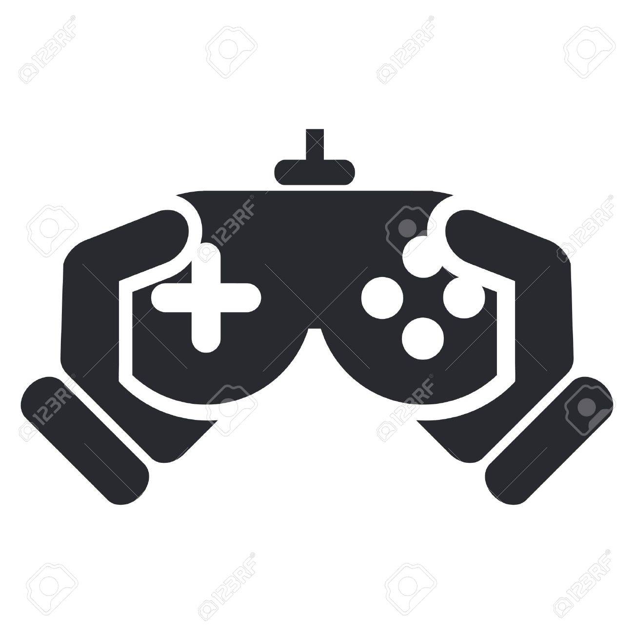 Vector Illustration Of Single Isolated Video Game Icon Royalty Free SVG,  Cliparts, Vectors, and Stock Illustration. Image 12124553., image size:1300x1300