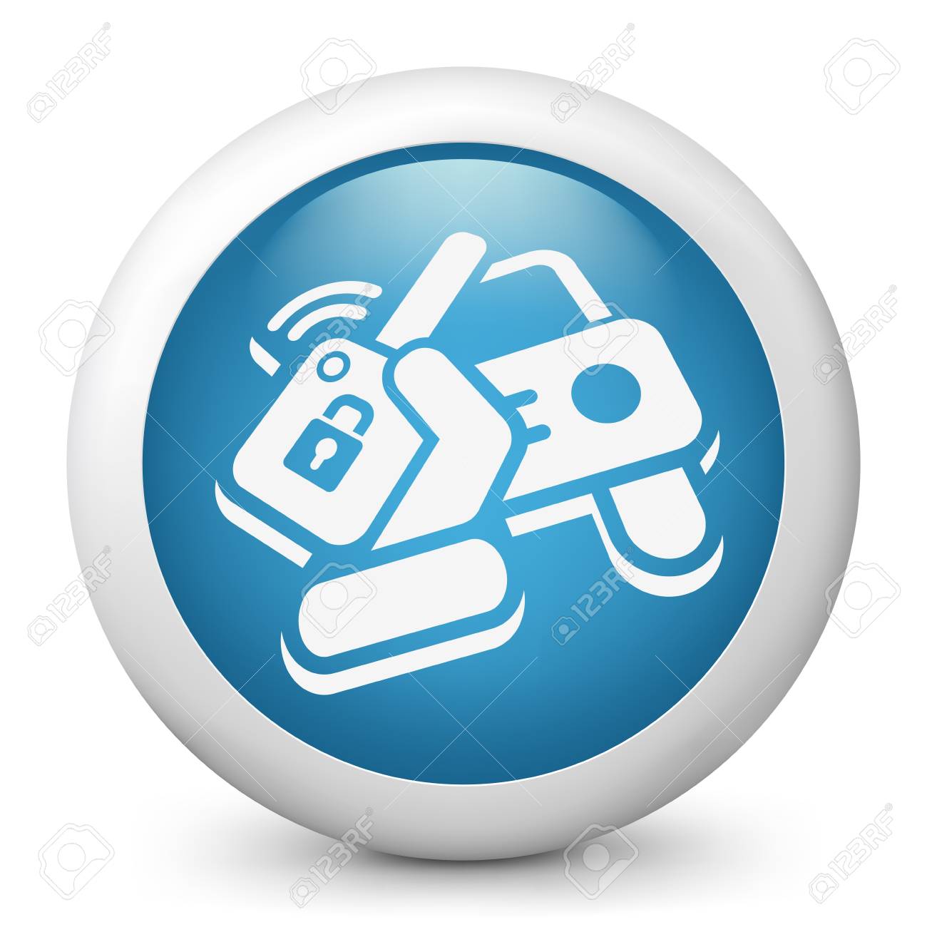 車リモコン キーのイラスト素材 ベクタ Image