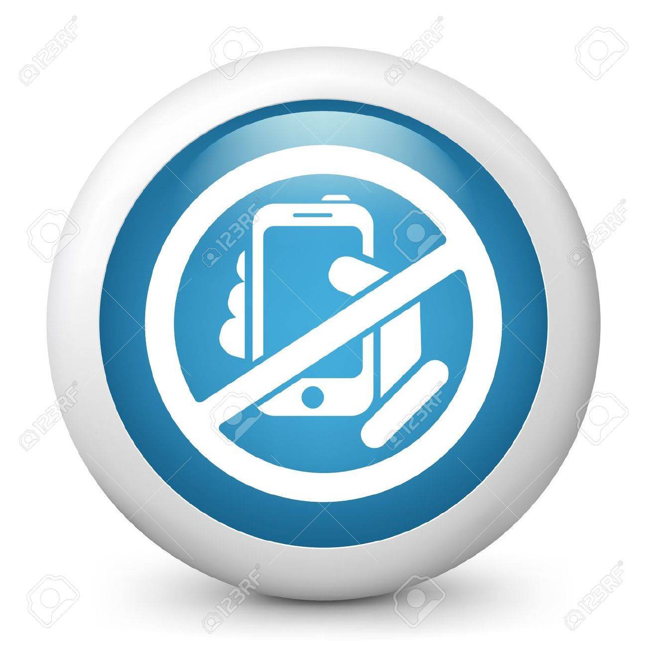 禁断の電話アイコンのイラスト素材 ベクタ Image