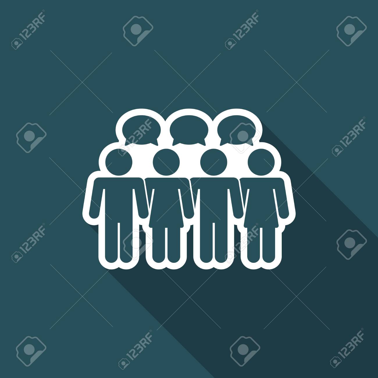 グループ チャットのアイコンのベクトル イラスト のイラスト素材 ベクタ Image