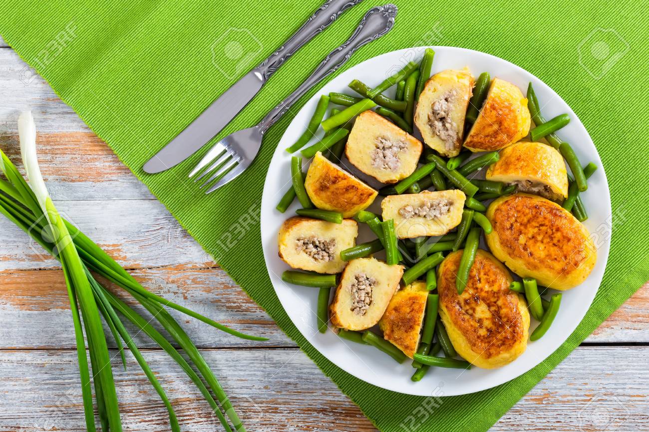 Delicious Italian Potato Pancakes From Mashed Potato Filled Stock Photo Picture And Royalty Free Image Image 68166914