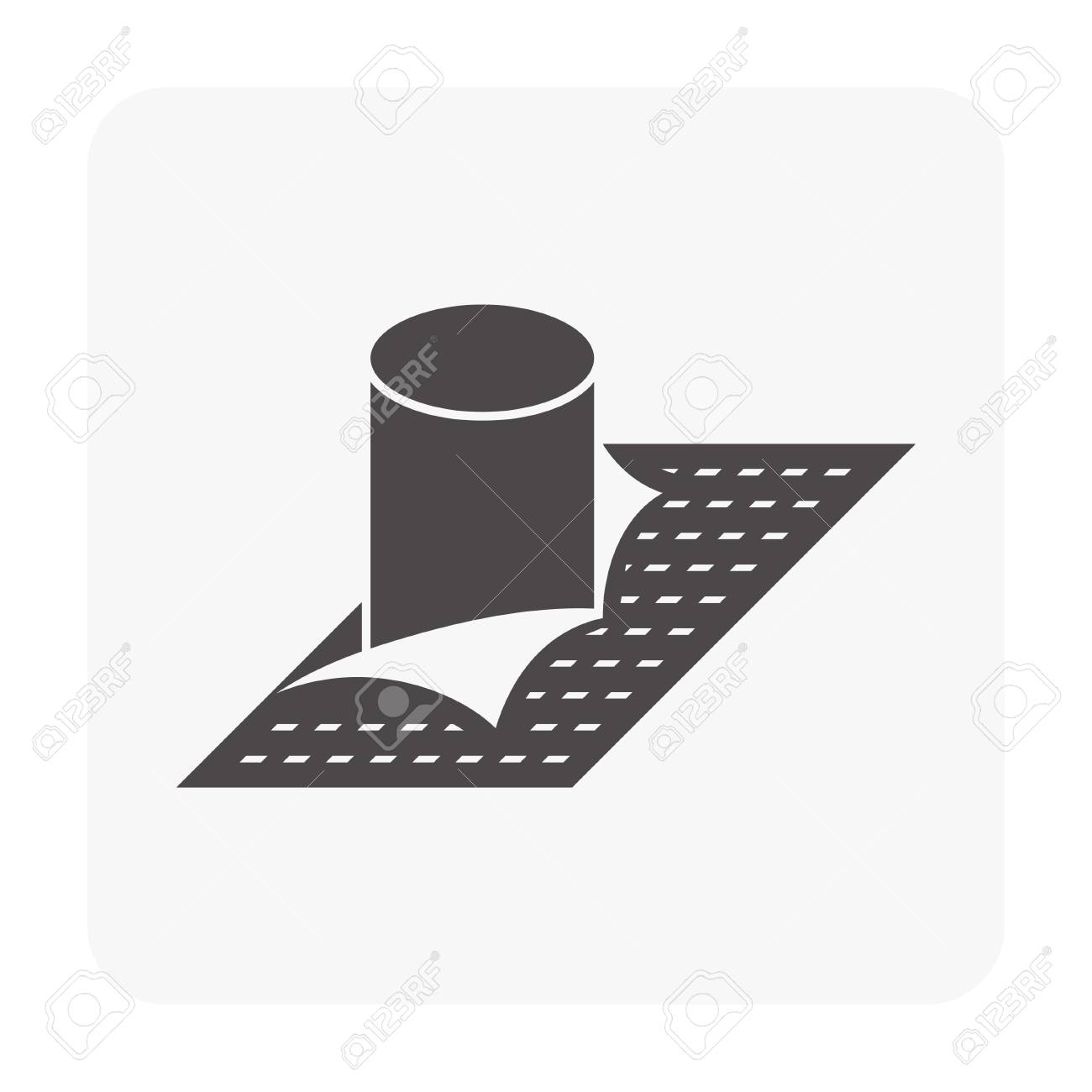 Vinyl Floor Construction Icon On White Royalty Free Cliparts