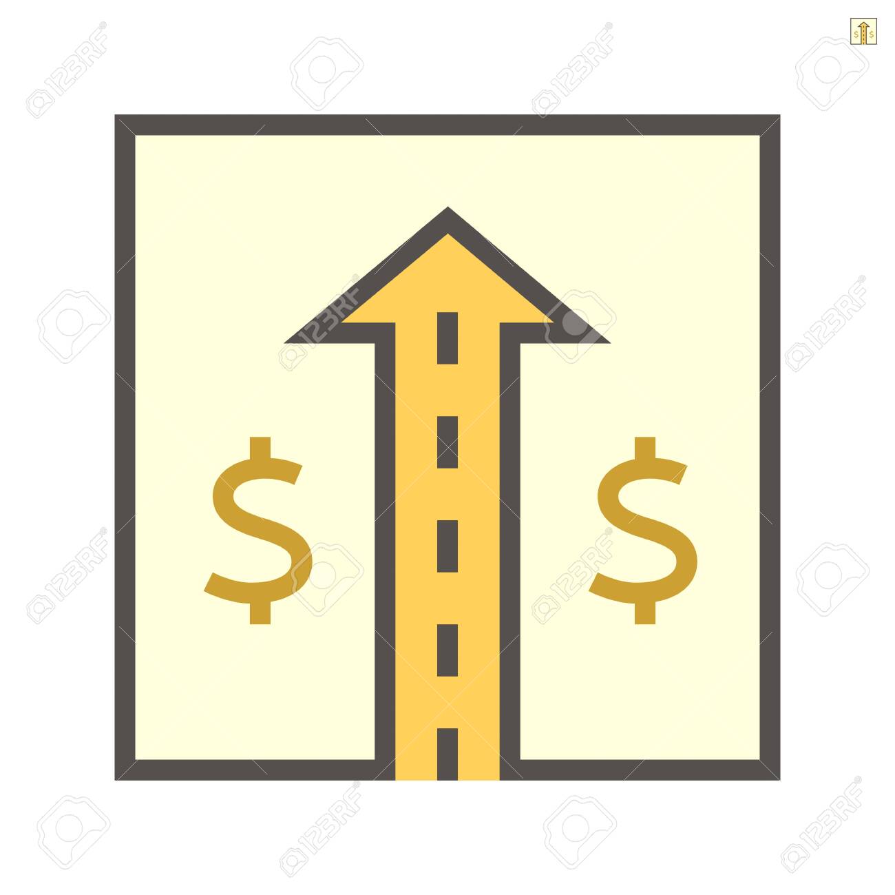 Land And Cross Road To Show Land Increase Value When Road Cross Royalty Free Cliparts Vectors And Stock Illustration Image