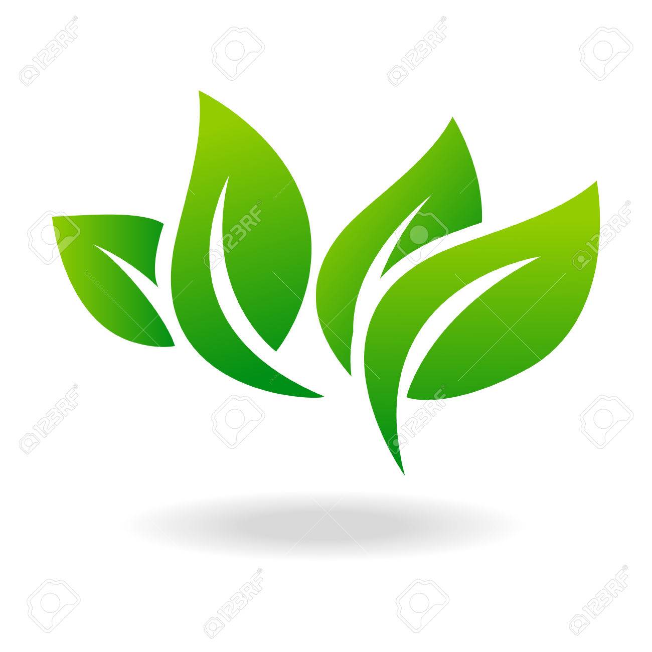 Leaf shape icon and green leaf emblem. Ecology green leaf organic environment, tree leaf . - 59409355 Leaf shape icon and green leaf emblem. Ecology green leaf organic environment, tree leaf . - 59409355