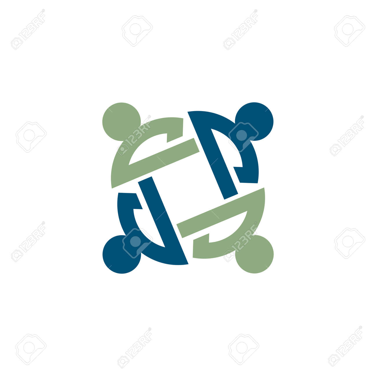 Teamwork logo vector icon illustration design - 155007215 Teamwork logo vector icon illustration design - 155007215