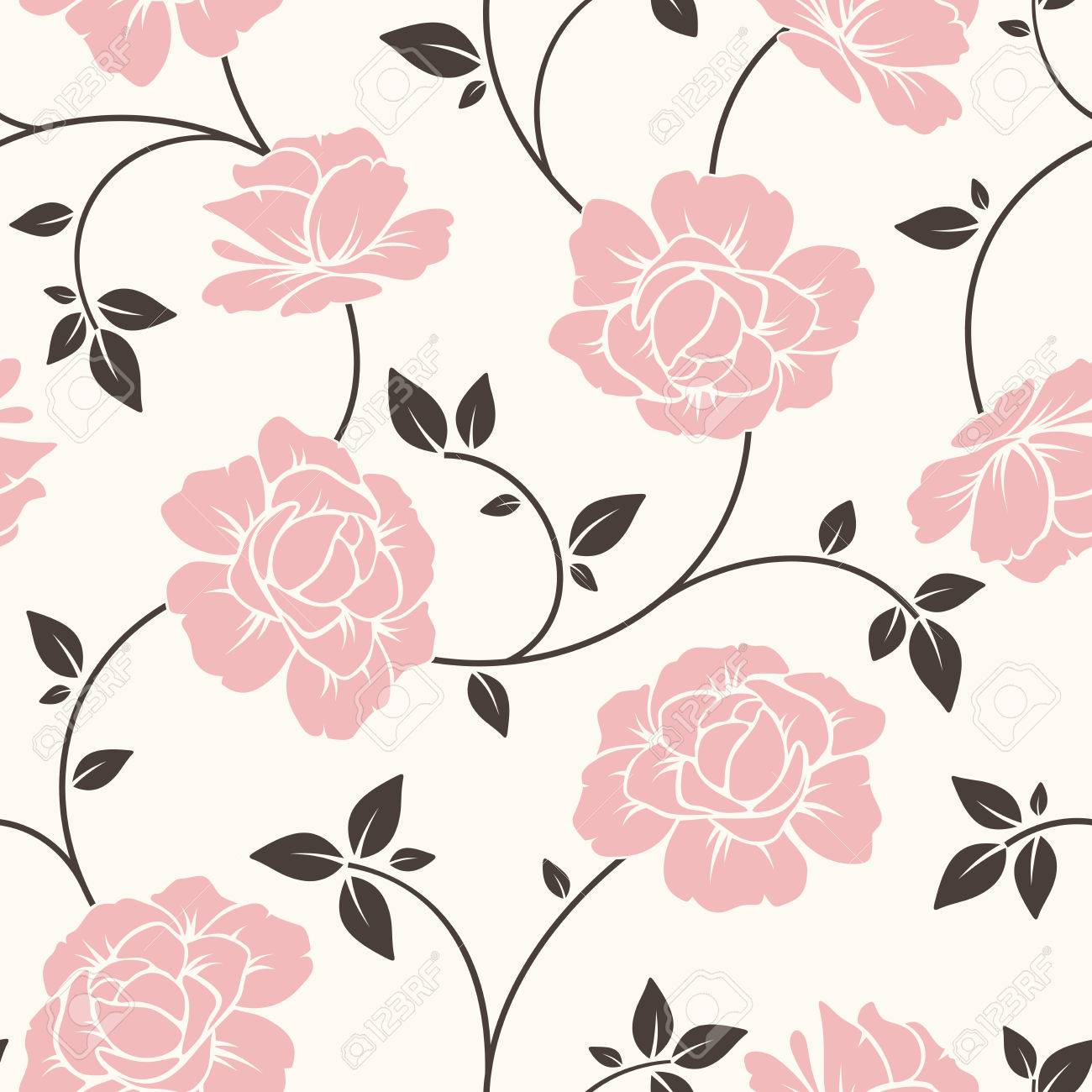 Vettoriale Motivo Floreale Senza Soluzione Di Continuita Illustrazione Vettoriale Image 39648786