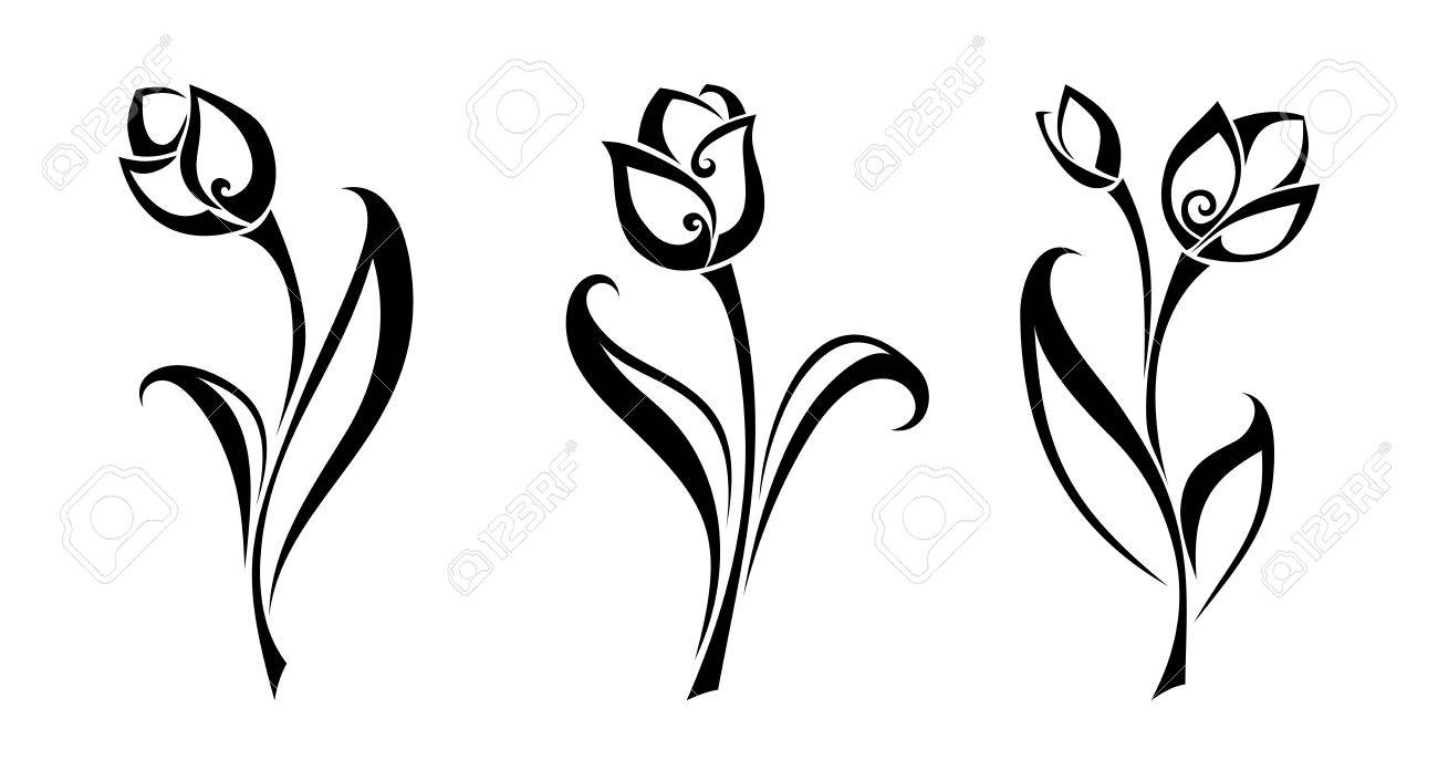 vector set of black