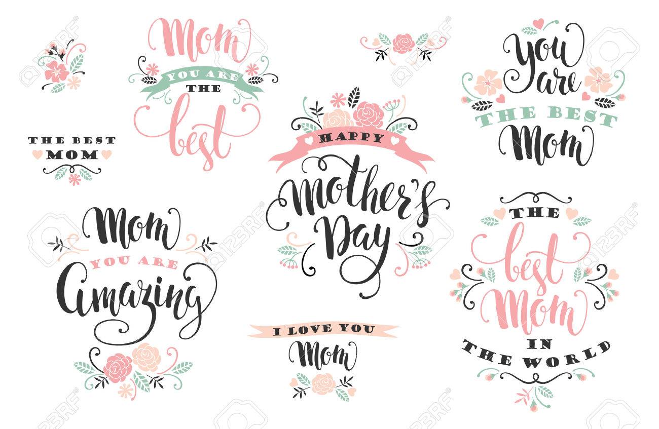 Mothers Day. Lettering design. Vector illustration. - 55709971 Mothers Day. Lettering design. Vector illustration. - 55709971