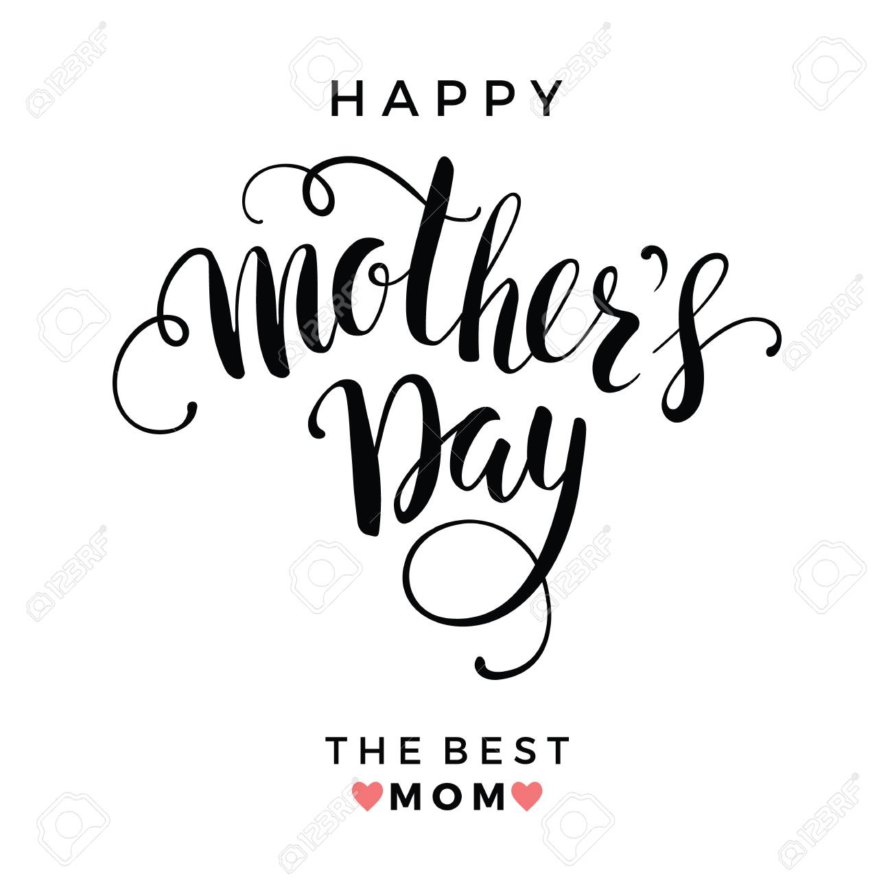 母の日 レタリング デザイン ベクトルの図 のイラスト素材 ベクタ Image