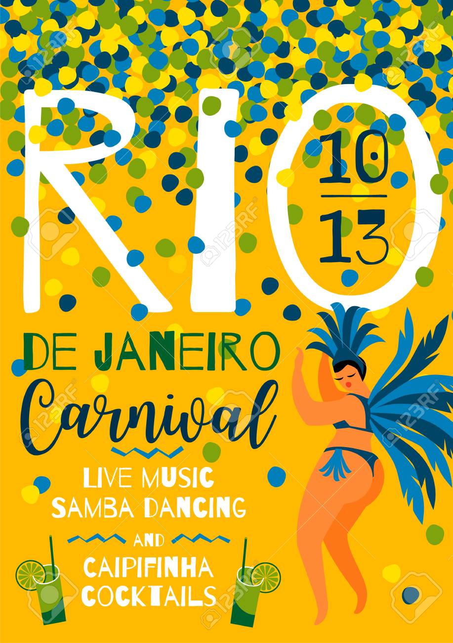 brazil carnival template for carnival concept invitation poster