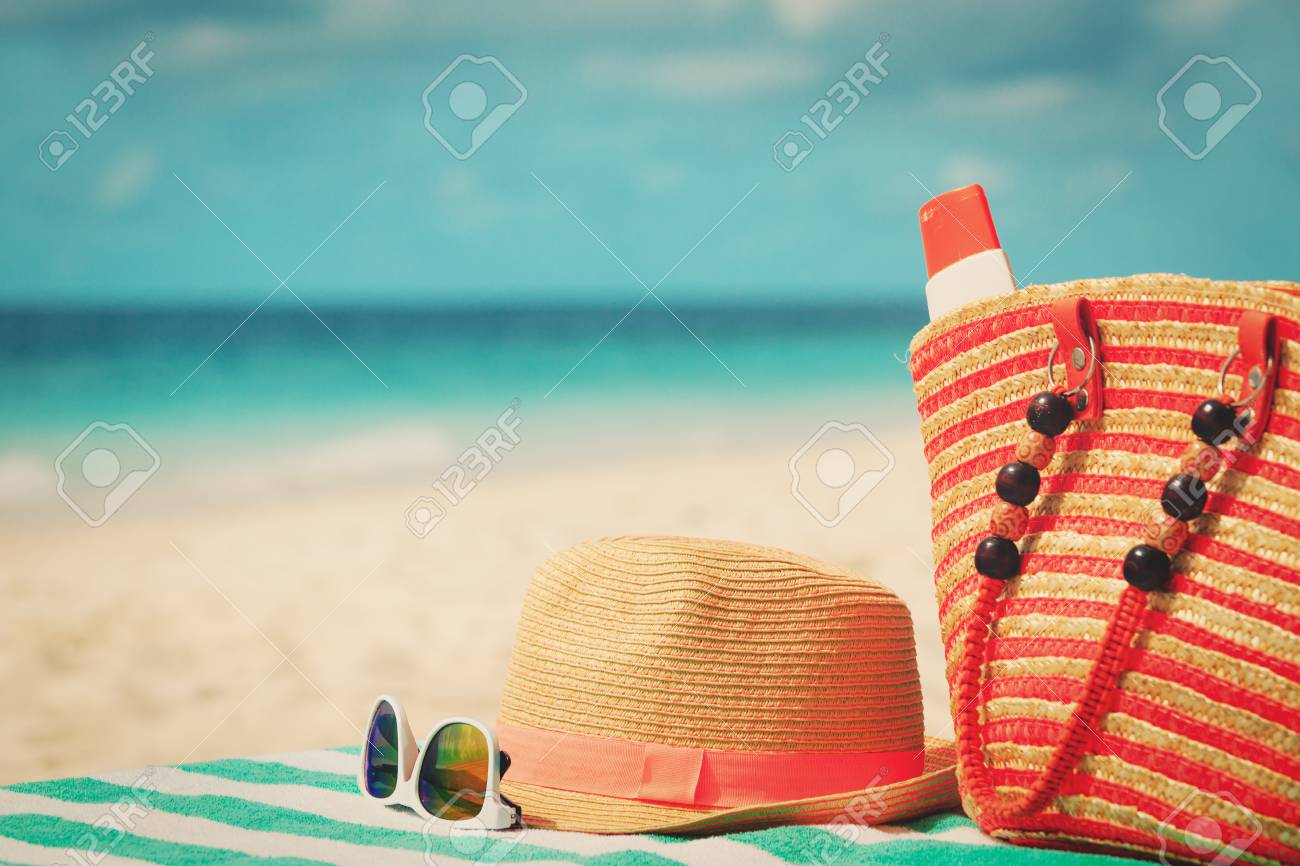 sun cream beach bags