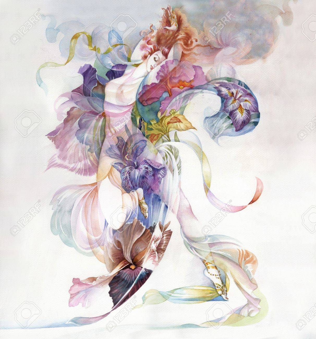 アイリスの花のアレゴリー の写真素材 画像素材 Image