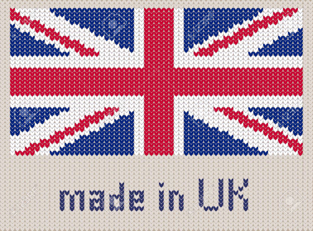 ユニオン ジャック ニット パターン 英国旗 現代ベクトル飾りウール ニット テクスチャ イギリスのバナーです フラット ニット 標準的なデザイン 要素のサイト 手作りの旗 のイラスト素材 ベクタ Image