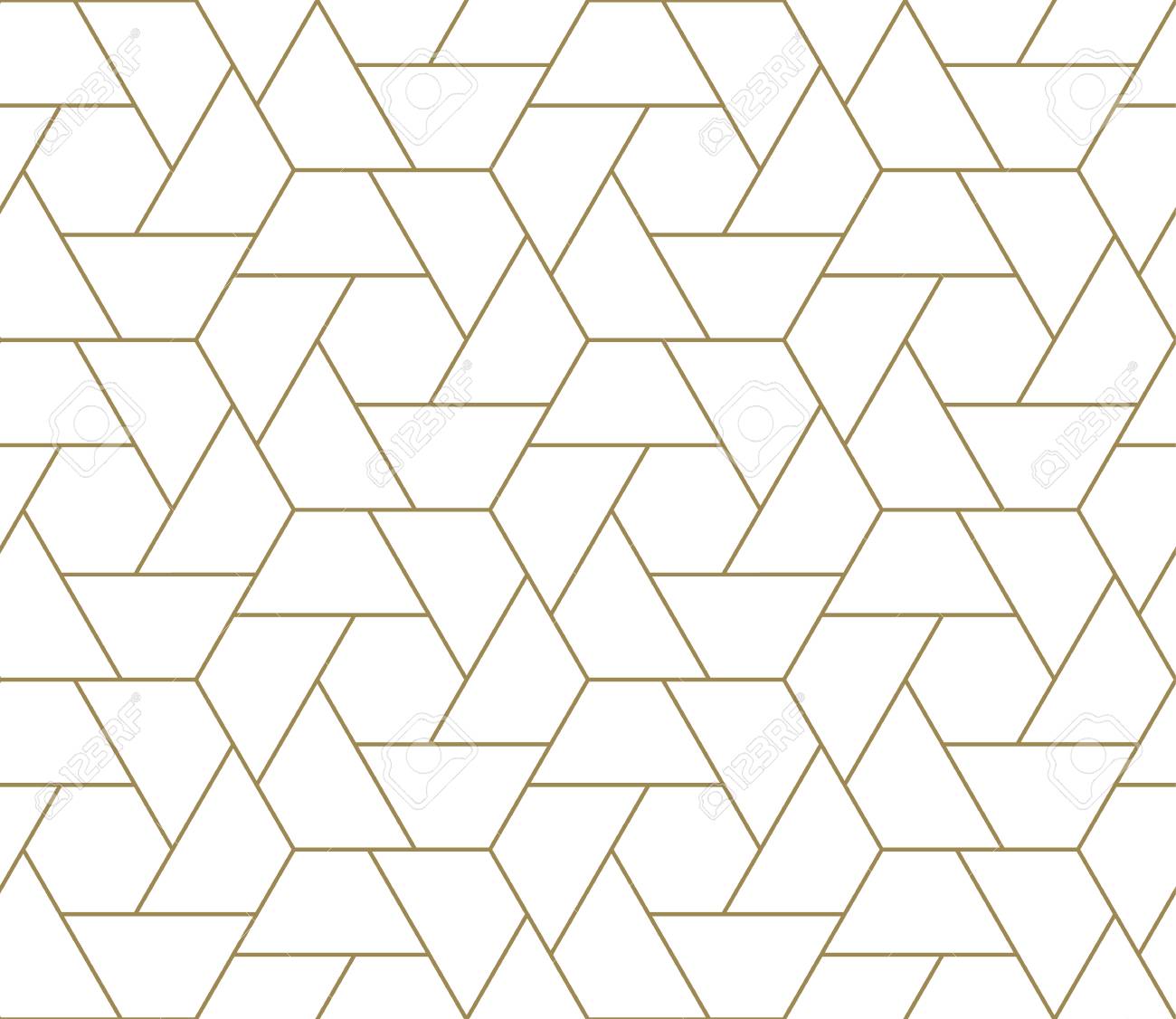 Modern Simple Geometric Vector Seamless Pattern With Gold Line Texture On  White Background. Light Abstract Wallpaper, Bright Tile Backdrop. Royalty  Free SVG, Cliparts, Vectors, And Stock Illustration. Image 112037429.