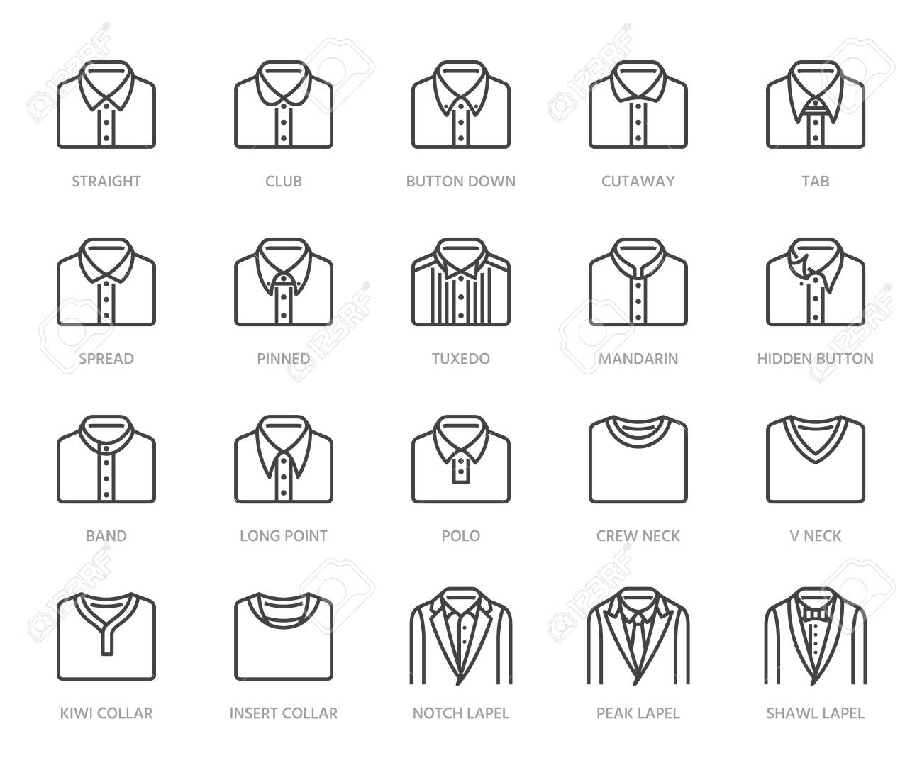 Tipos de cuello de polos shop