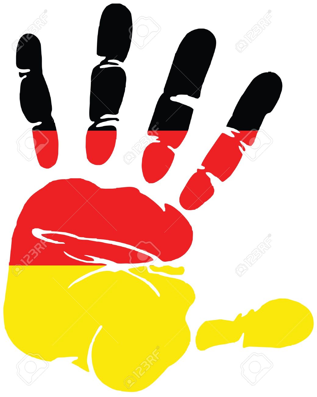 handprint for germany with