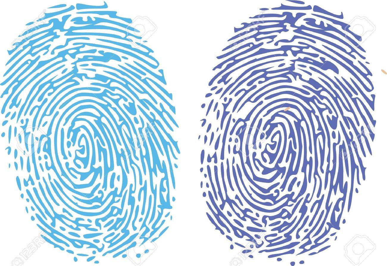 thumbprint comparison royalty free cliparts vectors and stock