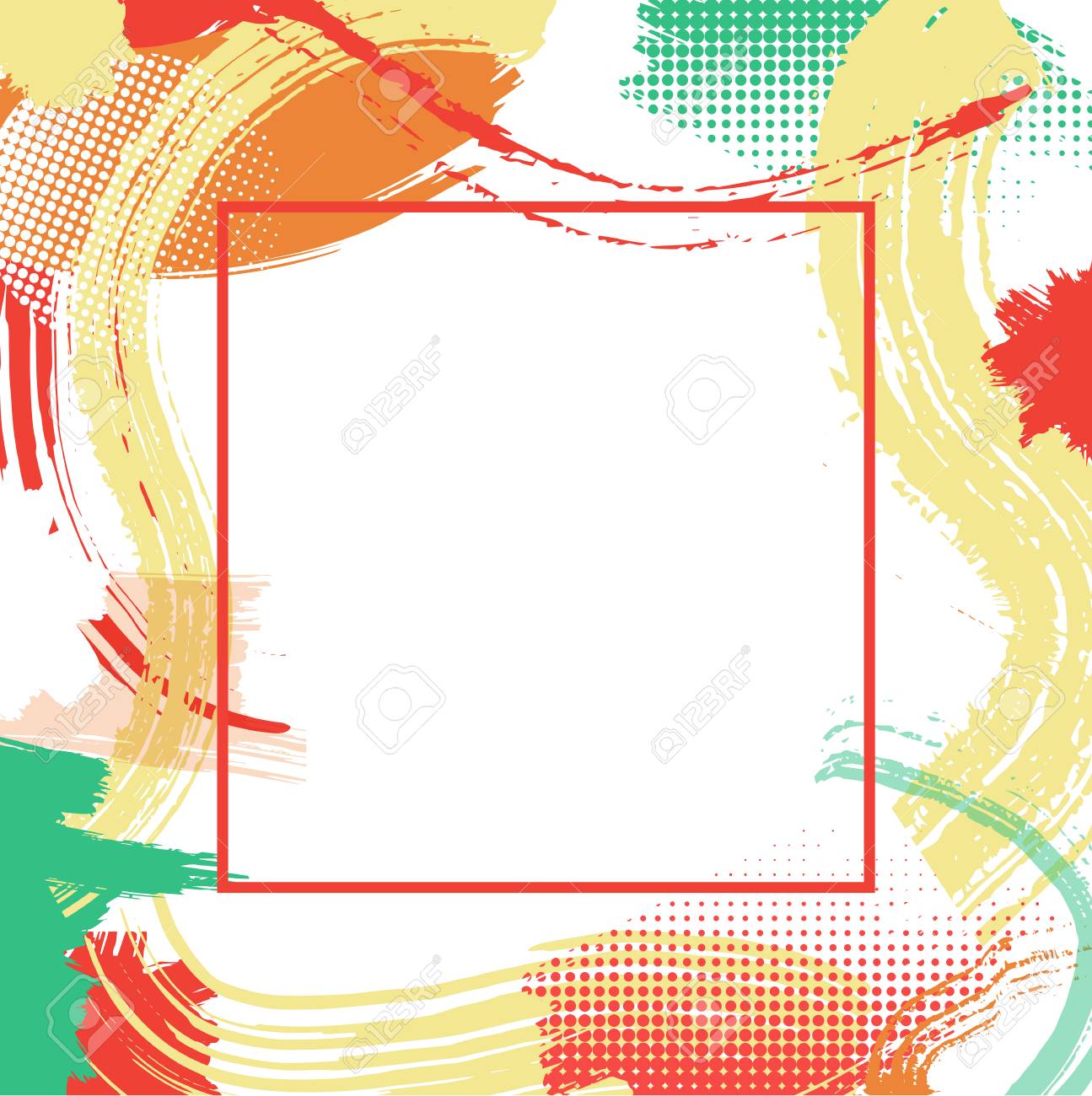 Frame With Vector Color Patterns,modern Graphic Design Elements ... Frame With Vector Color Patterns,modern Graphic Design Elements ...