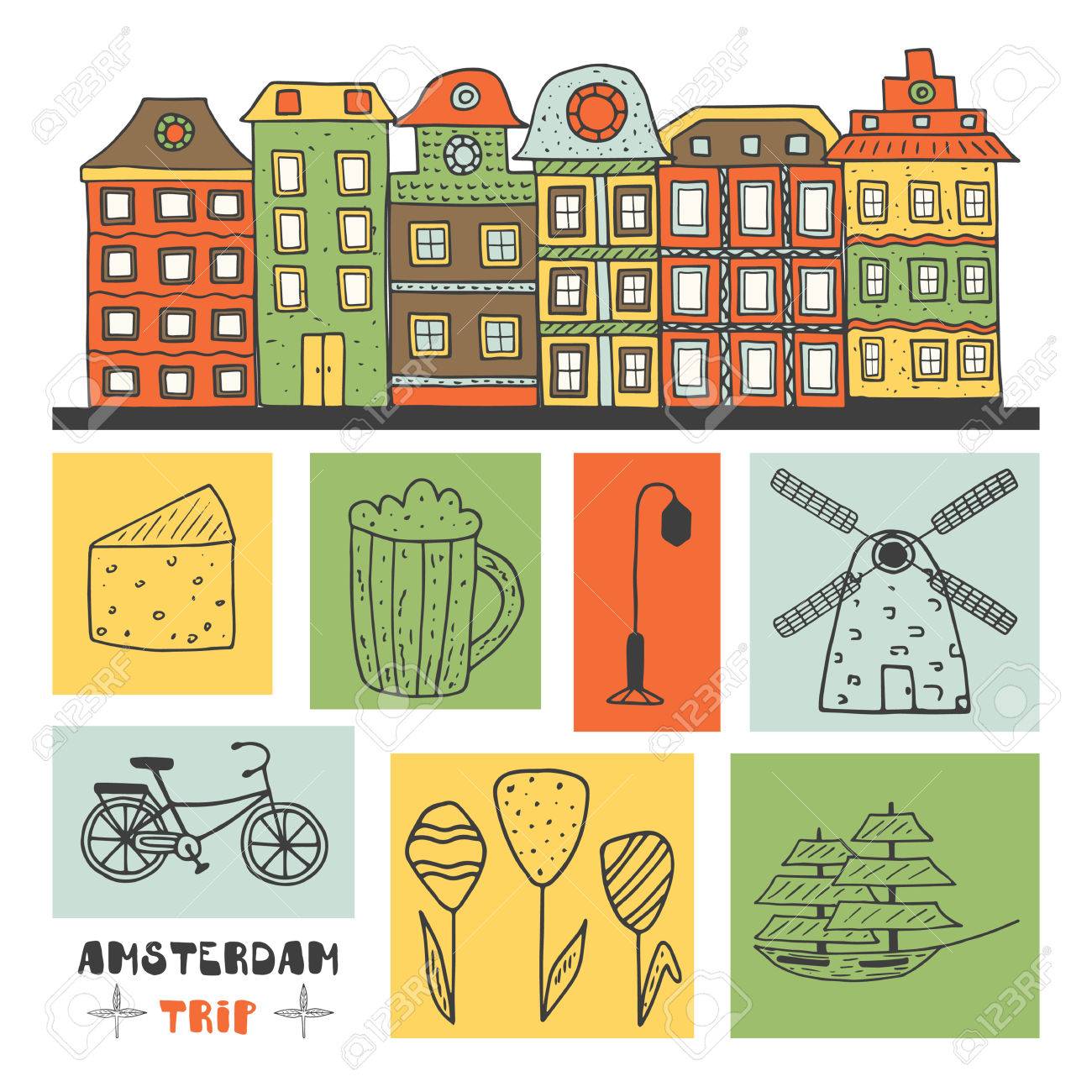 かわいい手描き落書きオランダ オブジェクト コレクション アイコン バナー ロゴの家 チーズ ビール ランタン 風車 バイク チューリップ 船 雑草の葉のマグカップを含みます ベクター デザインの要素 のイラスト素材 ベクタ Image かわいい手描き落書きオランダ オブジェクト コレクション アイコン バナー ロゴの家 チーズ ビール ランタン 風車 バイク チューリップ 船 雑草の葉のマグカップを含みます ベクター デザインの要素 のイラスト素材 ベクタ Image