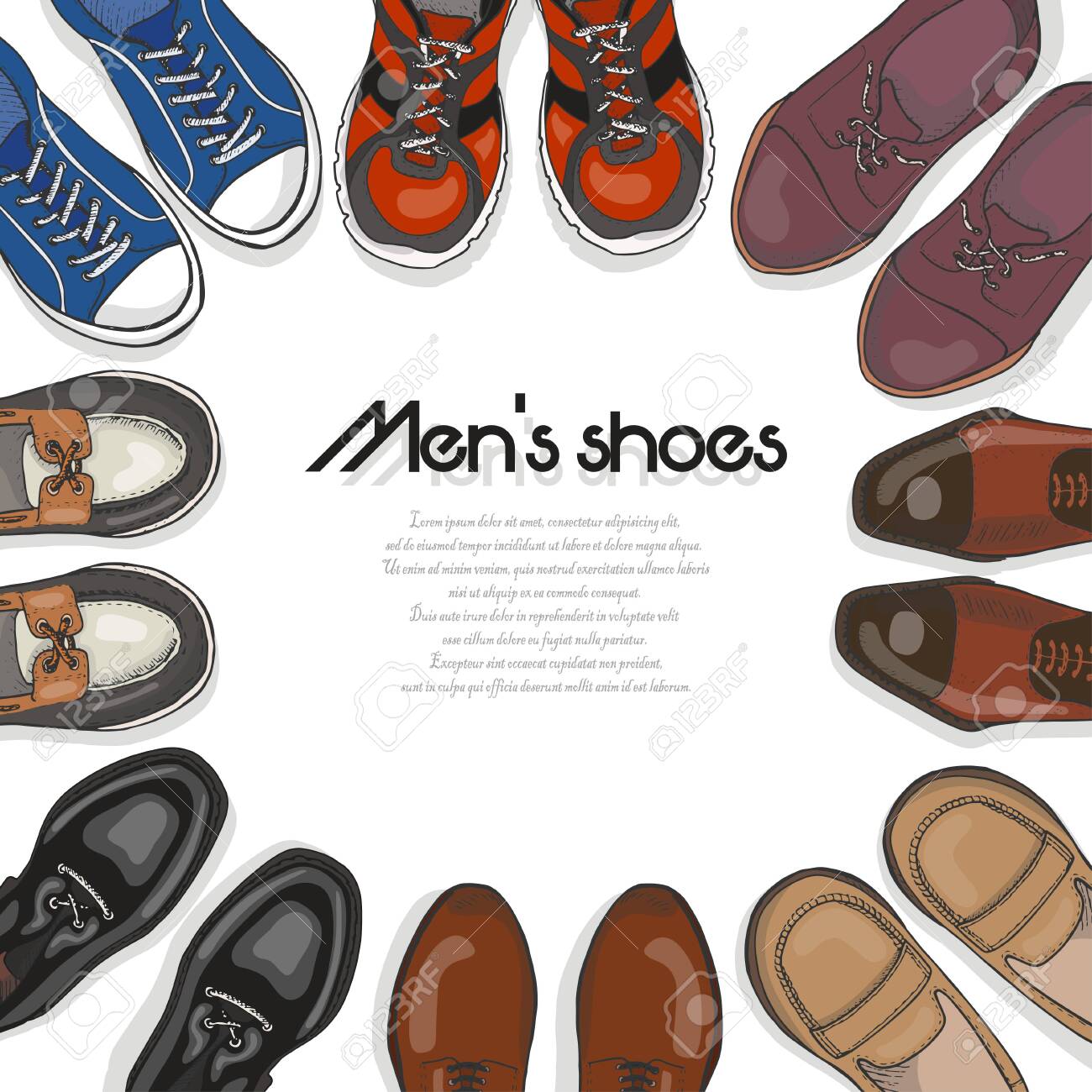 shoes vector background