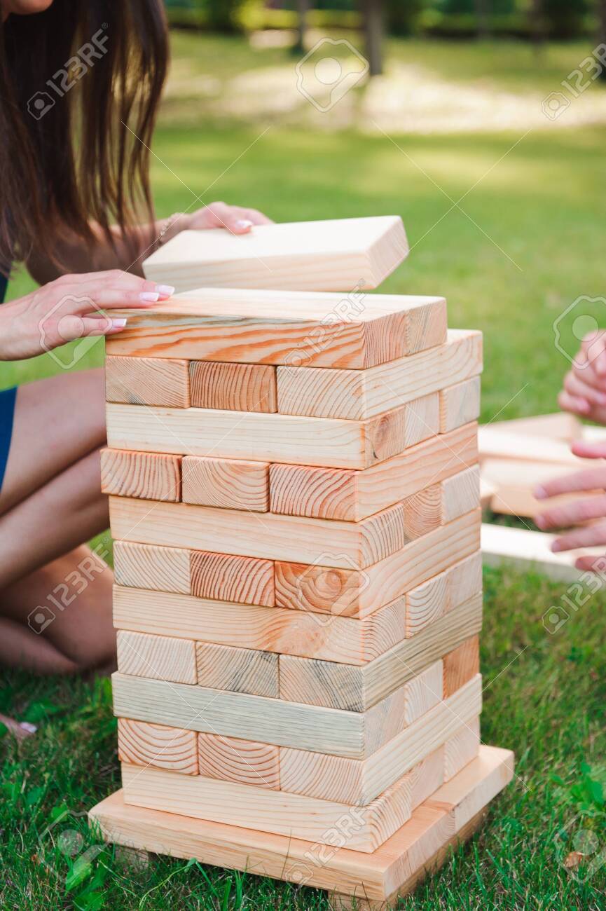 outdoor wooden blocks